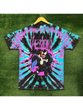 Marvel Venom blue/pink Tie-Dye T-Shirt Size Medium